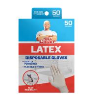 243322 Mr. Clean Latex Disposable Gloves, 50 Count-main-1