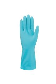Mr. Clean Ultra Flex Reusable Latex Cleaning Gloves with Non-Slip Grip, Large, Blue